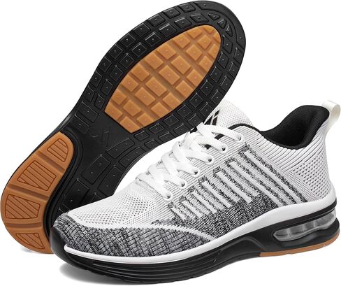 حذاء الجري Mishansha للرجال، حذاء رياضي مزود بوسادة هوائية، حذاء مشي مريح، حذاء تنس مريح، حذاء ركض مسامي للرجال مقاس 7.5-15... in Kuwait