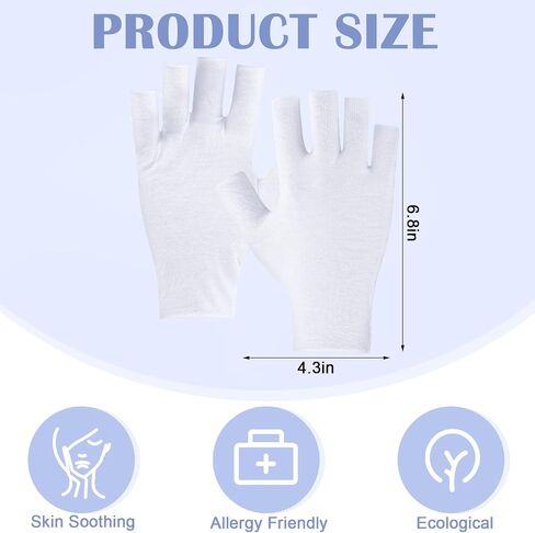 Geyoga 6 Pairs Fingerless Moisturizing Gloves Eczema Cotton Gloves for Adults Half Finger Touchscreen Glove Lotion Gloves Overnight Dry Hands for Women Sleeping Gloves (Black) in Saudi Arabia