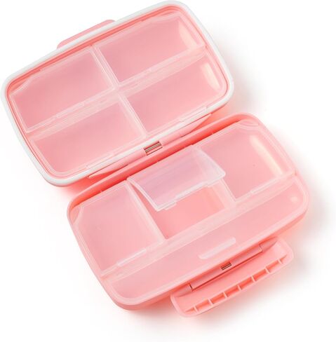Pill Organizer, Cute Pill Organizer, Weekly Pill Organizer, Pill Organizer for Vitamins, Silicone Pill Organizer, Pink, Mentally Stable, Large in Saudi Arabia
