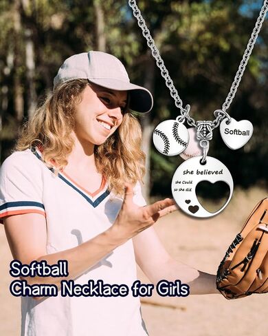 Softball/Soccer/Basketball Necklace for Women Teen Girls Gift Ideas for Christmas Graduation Birthday in Saudi Arabia