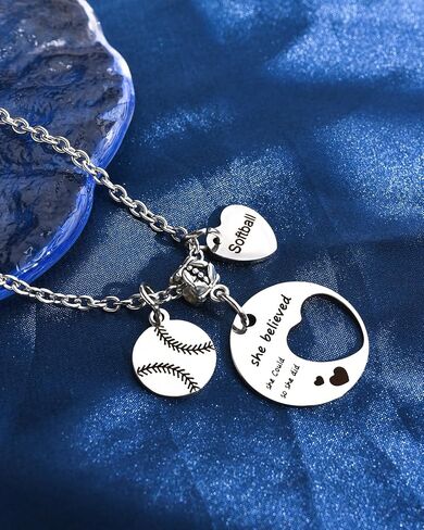 Softball/Soccer/Basketball Necklace for Women Teen Girls Gift Ideas for Christmas Graduation Birthday in Saudi Arabia