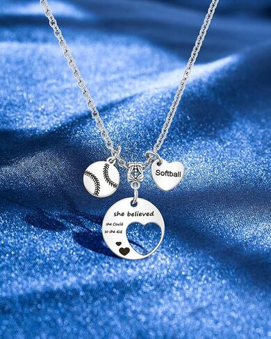 Softball/Soccer/Basketball Necklace for Women Teen Girls Gift Ideas for Christmas Graduation Birthday in Saudi Arabia