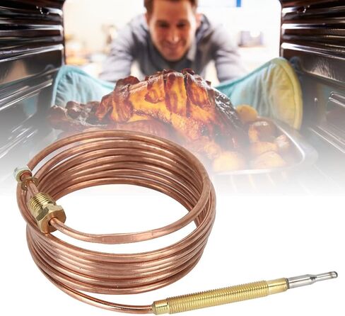 Gas Thermocouple Kit, Heater Protection Equipment Temperature Sensing Probe with Nut Replacement Thermocouple for Gas Furnaces and Fireplace(600mm) in Saudi Arabia