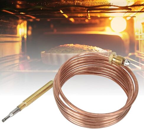 Gas Thermocouple Kit, Heater Protection Equipment Temperature Sensing Probe with Nut Replacement Thermocouple for Gas Furnaces and Fireplace(600mm) in Saudi Arabia