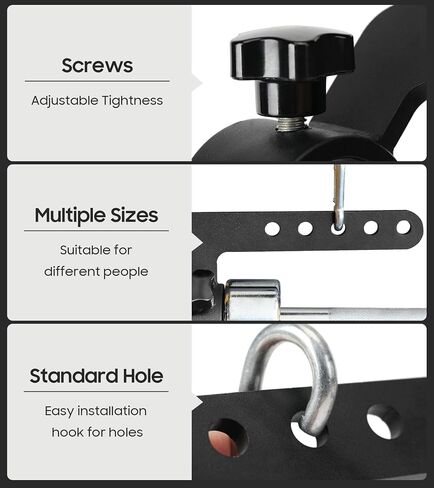 Belt Squat Collar, Belt Squat Attachment Fit 2" Olympic Bars, Landmine Attachment for Barbell, Deadlifts Squats Pull Ups T Bar Row Attachment in Saudi Arabia
