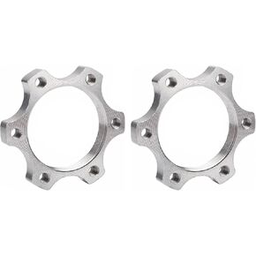 2 Pcs Bicycle Bike Freewheel Threaded Hubs Disk Disc Brake Rotor 6 Bolt Flange Adapter 44MM