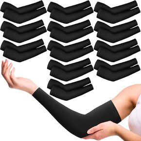 Panitay 12 Pairs Eczema Sleeve for Adult Eczema Psoriasis Arm Leg Sleeve for Women Men UV Protection Leg and Arm Wrap for Itch Relief Sports