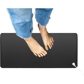 Grounding Mat(15.7x19.6 Inch), Breathable Grounding Pad for Bed, Breathable Grounding Pad with Air Holes, Reduce Inflammation and Stress with 15 Ft Grounding Cord