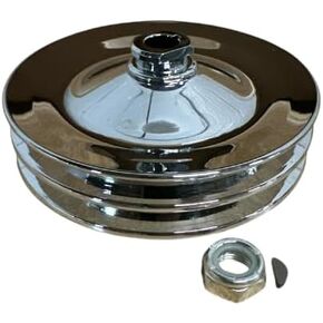 بكرة توجيه كهربائية سوداء ذات أخدود واحد وحزام على شكل حرف V طريقة ساجيناو GM #8948BLK (21-5485)