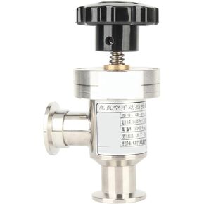 Bellow Isolation Valve, KF25 304 Stainless Steel High Vacuum Manual Right Angle Valve Fit For Semiconductor Solar Energy Metallurgy