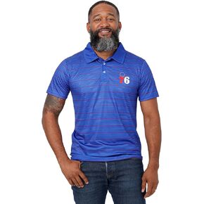 FOCO Men's NBA Team Logo Polo Short Sleeve Polyester Shirt