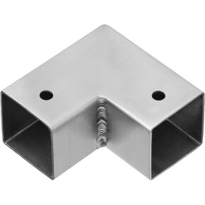 12 PCS 1" X 1" 2 Way Square Tube Fittings, 304 Stainless Steel 90 Degree L Square Tubing Corner Connector