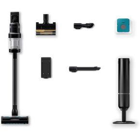 SAMSUNG BESPOKE Jet AI Cordless Stick Vacuum Cleaner w/ All-In-One Clean Station, 280AW Suction Power, Longest Battery Life, Multi Surface Floor Brushroll, Lightweight, VS28C9762UK, 2023, Satin Black