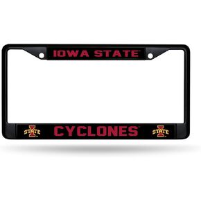 Rico Industries NCAA Iowa State Cyclones Black Chrome Frame 12" x 6"