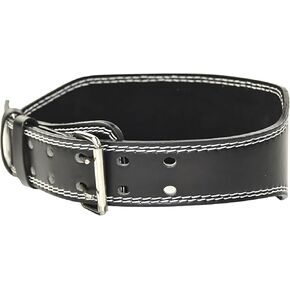Weight Lifting Belts, PU Leather Blck 30.7 Inch to 34 Inch of Round Waist Adjustable Waist Belt for Weightlifting, Work Out, Sports and Exercise
