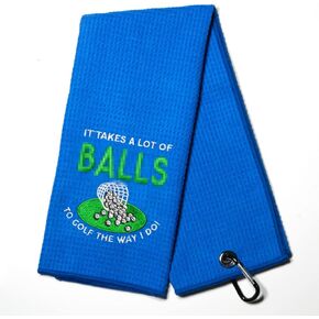 DYJYBMY Golf The Way I Do Golf Towel, Embroidered Golf Towels for Golf Bags with Clip, Golf Gifts for Men Women, Birthday Gifts for Golf Fan, Retirement Gift