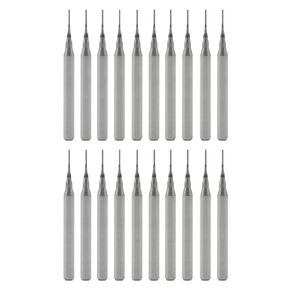 20Pcs 1/8'' Shank Dia Carbide End Milling Cutter for PCB Machine,CNC Router Bits 0.5mm Cutting Dia