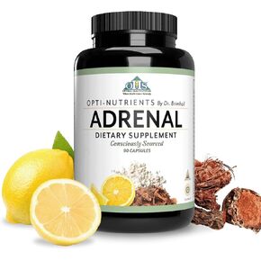 Optimal Health Systems Opti-Adrenal | Adrenal Restore Supplement | Adrenal Powder, Glandulars, Rhodiola Root & 10+ Key Nutrients | 90 Capsules...