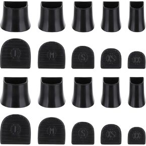 10 Pairs Heel Caps for High Heels,5 Sizes High Heel Protectors Black Heel Stoppers Heel Replacement Tips for Walking on Grass and Uneven Road in Kuwait