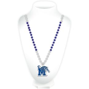 Rico Industries NCAA Memphis Tigers Team Logo Mardi Gras Style Beads, 3" x 24"