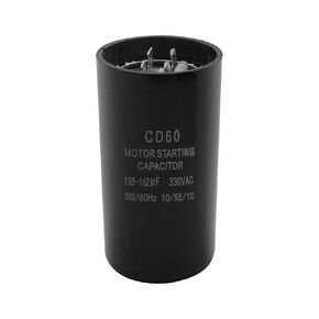 CPT0091 Start Capacitor 135-162 Uf MFD 330VAC Fit for American Standard Units and HVAC Systems Replace #CPT0091