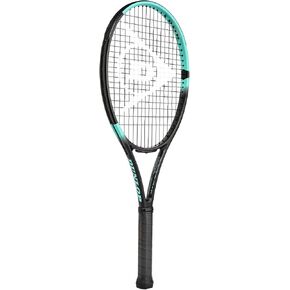 Dunlop Sports Team 260 Pre-Strung Tennis Racket, 3/8 Grip, Black/Blue