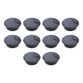 Xiaoyztan 2.8" Round Desk Grommet Desktop Wiring Hole Cover ABS Plastic Wire Grommet Cable Cord Organization for 2.38 Inch Hole Beige 10 Pcs