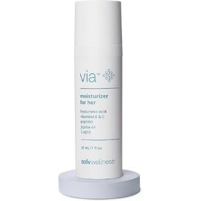 Via by Solv Wellness Vaginal Moisturizer Cream for Women, Non-Hormonal, Water-Based, Made with Hyaluronic Acid, Vitamins, Peptides, Jojoba Oil, 30 ml