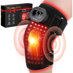 دعامة الركبة للعلاج بالضوء الأحمر لتخفيف الألم، أضواء 660 نانومتر و850 نانومتر، مدلك الركبة مع العلاج بالحرارة والضوء الأحمر، وحدة تحكم لاسلكية قابلة لإعادة الشحن بالقرب من العلاج بالأشعة تحت الحمراء لمرفق كتف الركبة in Kuwait