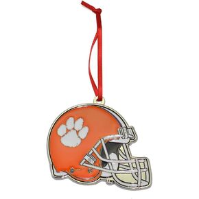 Ohio State Buckeyes Leaf Football Helmet Metal Christmas Ornament