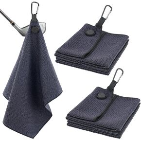 Allnice Magnetic Golf Towel, 2 Pack Premium Microfiber Waffle Magnet Golf Towel Strong Hold Towel for Golf Bag Cart Accessories Golf Gifts for Men and Women