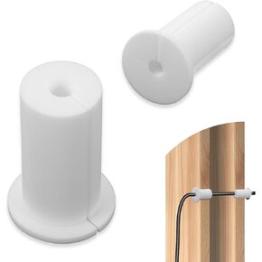 2 Pcs Starlink Cable Routing Kit Silicone Cable Grommet Wall Grommets for Cables Grommet Bushing Cable Sleeve for Ethernet Cable and Starlink Cable Router Adapter for 1Inch Wall Hole (White)