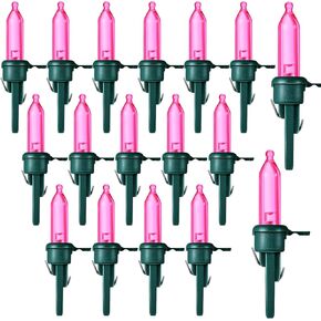 Honoson 60 Pieces LED Replacement Christmas Bulb 3v Waterproof LED Lights Bulb Bulk for Christmas Tree Decorations Xmas Indoor Outdoor Home Light Decor(Green Base with Warm White Bulb)