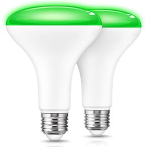 L LOHAS LED Christmas Flood Light Bulbs, [2 Pack], Red Green LED BR30 Flood Light Indoor 65W Equivalent, 11 Watt Colored Can Light Bulbs E26, for New Year, Home Lighting, Holiday Party Decoration in Kuwait