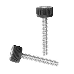 Knurled Screw, 25Pcs Thumb Screw Stainless Steel Knurled Nylon Cover 6-32 Full Thread Industrial Robot Parts