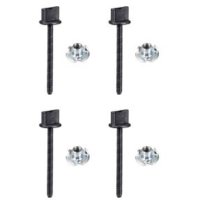 uxcell M4 x 45mm Thumb Screw Bolt with T Nut Hand Driven Spade Nylon Plastic Screws Metric Thread for RC Model Aircraft 4 Pcs