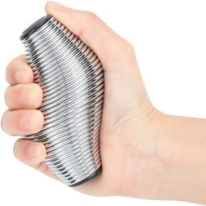 مقوي قبضة اليد، مقبض يد مقاوم 3.5 × 2 بوصة لتدريب الأصابع، خفيف الوزن محمول لعشاق الرياضة والتهاب المفاصل (فضي) in Kuwait