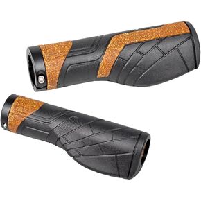 GORIX Bike Ergo Grips Cork Bar End Lock On Handlebar Mountain Bicycle MTB Mini Velo (GWR 1960)