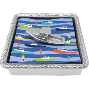 MARIPOSA Motorboat (5636) Rope Napkin Box Set - #5635-C