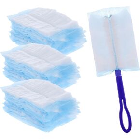 Duster Refill Compatible with Duster, 40 Count 180 Heavy Duty Dusters Refills, Multi Surface Heavy Duty Feather Dusters Kit + 1 Handle, Duster Replacement Refills for Cleaning Furniture