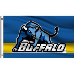 علم الكلية في الهواء الطلق متوافق مع بافالو بولز، لافتة خارجية مقاس 3x5، مزدوجة الجوانب in Kuwait