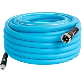 Hourleey 75 FT RV Water Hose, 5/8'' Premium Drinking Water Hose Leak Free, No Kink and Flexible Camper Water Garden Hose for RV Camper Truck and Car, Blue