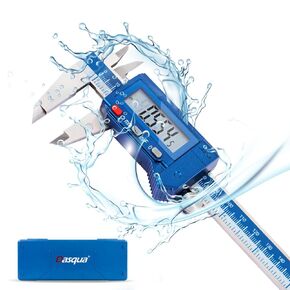 Dasqua High Precision 6 Inch/150mm Electronic Digital Caliper Stainless Steel with Large LCD Screen Auto Off Featured Measuring Tool