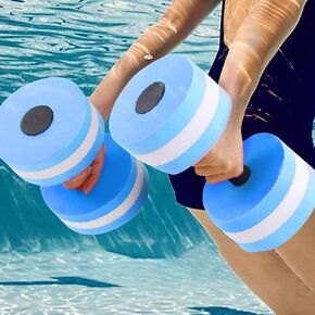 Water Weights Dumbbells, Pool Exercise Equipment For Adults Water Float Bodybuilding Training 1 Pair Fitness Yoga Dumbbell Barbell
