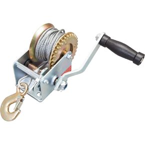 TCE ATRT1061CU-1 Torin Manual Trailer Winch with 26.3ft Cable, 600lbs Capacity