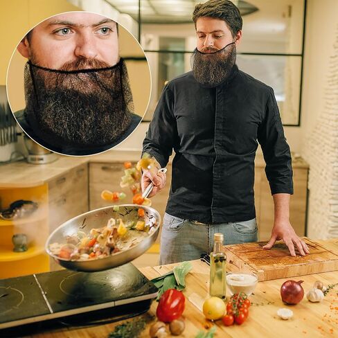 50Pcs Nylon Beard Nets Food Service,Disposable Black Beard Covers Prevent Beards from Falling Beard Net for Food Service,Cooking Cleaning,Building Home in Saudi Arabia