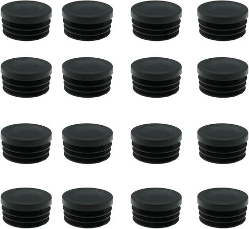 TAODAN 16PCS 32mm Black Round Plastic Plugs Tube End Cap Furniture Upholstery Plug Chair Plug for Bench Leg Table Leg Patio Furniture Inserts in Saudi Arabia