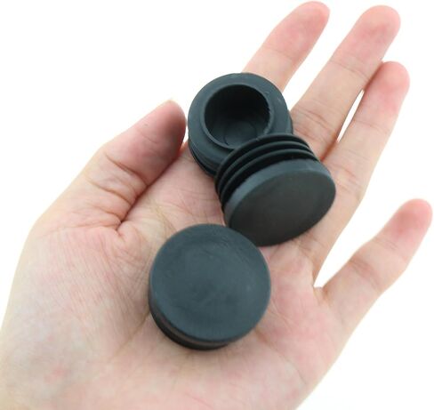 TAODAN 16PCS 32mm Black Round Plastic Plugs Tube End Cap Furniture Upholstery Plug Chair Plug for Bench Leg Table Leg Patio Furniture Inserts in Saudi Arabia