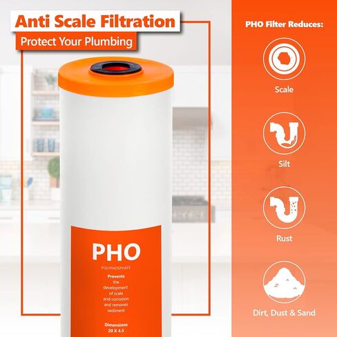 EXPRESS WATER FLTWH2045P Antiscale Whole House Replacement Filter, 1 Count (Pack of 1), White in Saudi Arabia