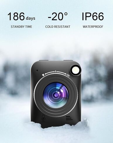 4K Time Lapse Camera Kit with IP66 Waterproof Housing, 1/2.78 CMOS, 32MP Photo, 186 Days Battery Life, 6X Zoom, Manual Focus, 7 Accessories, Ideal for Long Term Indoor and Outdoor Projects in Saudi Arabia